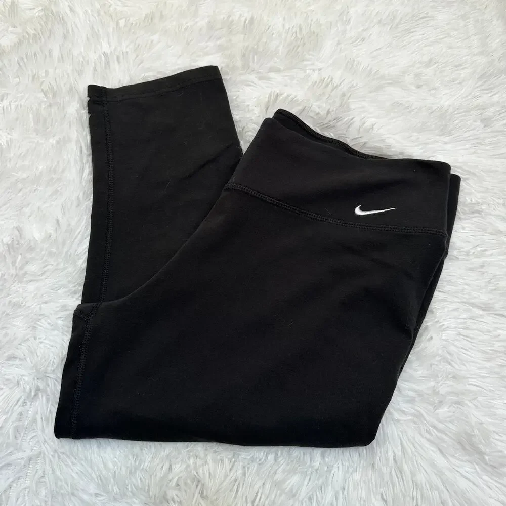 Nike Dri - Fit Black Activewear leggings 3/4 length pants Size XL